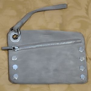 Hammit Nash SML in Pewter With Brushed Silver Hardware Wrislet